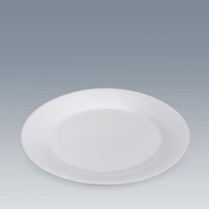 9 inch flat plate with white color