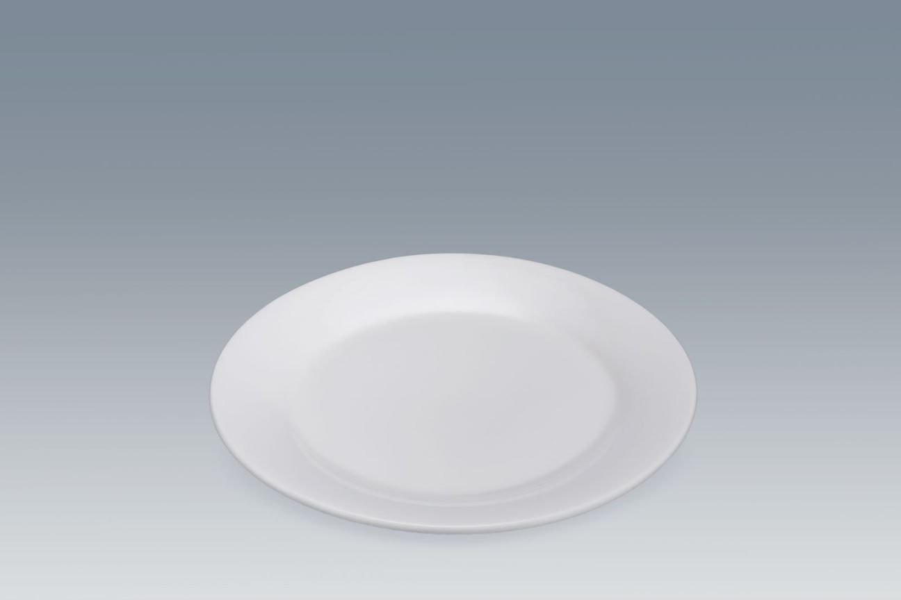 9 inch flat plate with white color