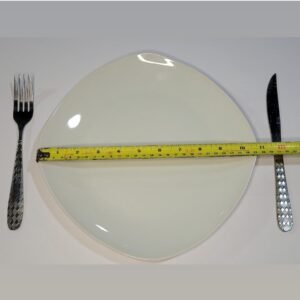 11 inch square shape ceramics plate