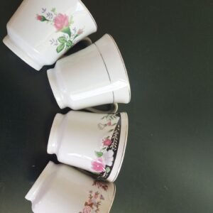 Ceramics cup with 4 designs color